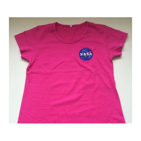 BABYLOOK ROSA PINK COM LOGO DA NASA