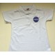 POLO FEM BRANCA COM LOGO DA NASA