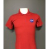 POLO FEMININA VERMELHA COM LOGO NASA 01